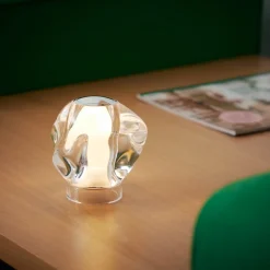 Bordlamper ^ LOOM DESIGN LED-bordlampe Ice Ball, krom, Ø 10,5 cm