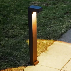 LOOM DESIGN Gadebelysning > LED-gadelampe Arn, corten, højde 70 cm, aluminium