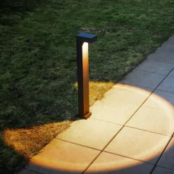 LOOM DESIGN Gadebelysning > LED-gadelampe Arn, corten, højde 70 cm, aluminium