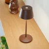 LOOM DESIGN Dekorationsbelysning|Terrassebelysning > LED genopladelig bordlampe Modi Micro, IP65, corten
