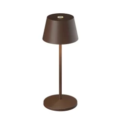 LOOM DESIGN Dekorationsbelysning|Terrassebelysning > LED genopladelig bordlampe Modi Micro, IP65, corten