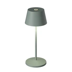 LOOM DESIGN Dekorationsbelysning > LED genopladelig bordlampe Modi Micro, IP65 grøn-grå