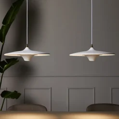 LOOM DESIGN Pendellamper > LED-hængelampe Moja, Ø 35 cm, hvid