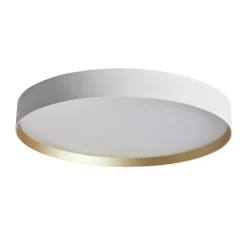 Loftlamper ^ LOOM DESIGN LED-loftlampe Lucia, hvid/guldfarvet Ø 60 cm
