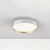 Loftlamper ^ LOOM DESIGN LED-loftlampe Lucia, hvid/guldfarvet Ø 35 cm