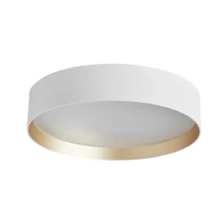 Loftlamper ^ LOOM DESIGN LED-loftlampe Lucia, hvid/guldfarvet Ø 35 cm