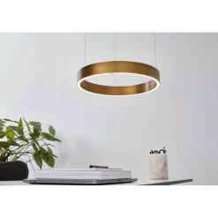 Arbejdsrum/Kontor ^ LOOM DESIGN LED-pendellampe EOS 360 Small, messingfarvet