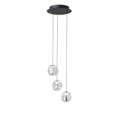 LOOM DESIGN Pendellamper > LED-pendellampe Ice Ball 3, klar, akryl