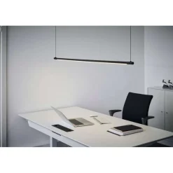 LOOM DESIGN Pendellamper|Pendellamper > LED-pendellampe Straw 150, sort, aluminium