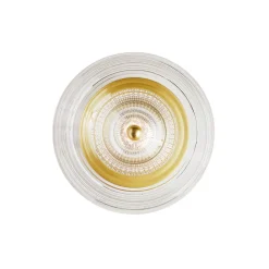 LOOM DESIGN Væglamper|Væglamper > LED-væglampe Glow guldfarvet/klar Ø 16 cm akryl