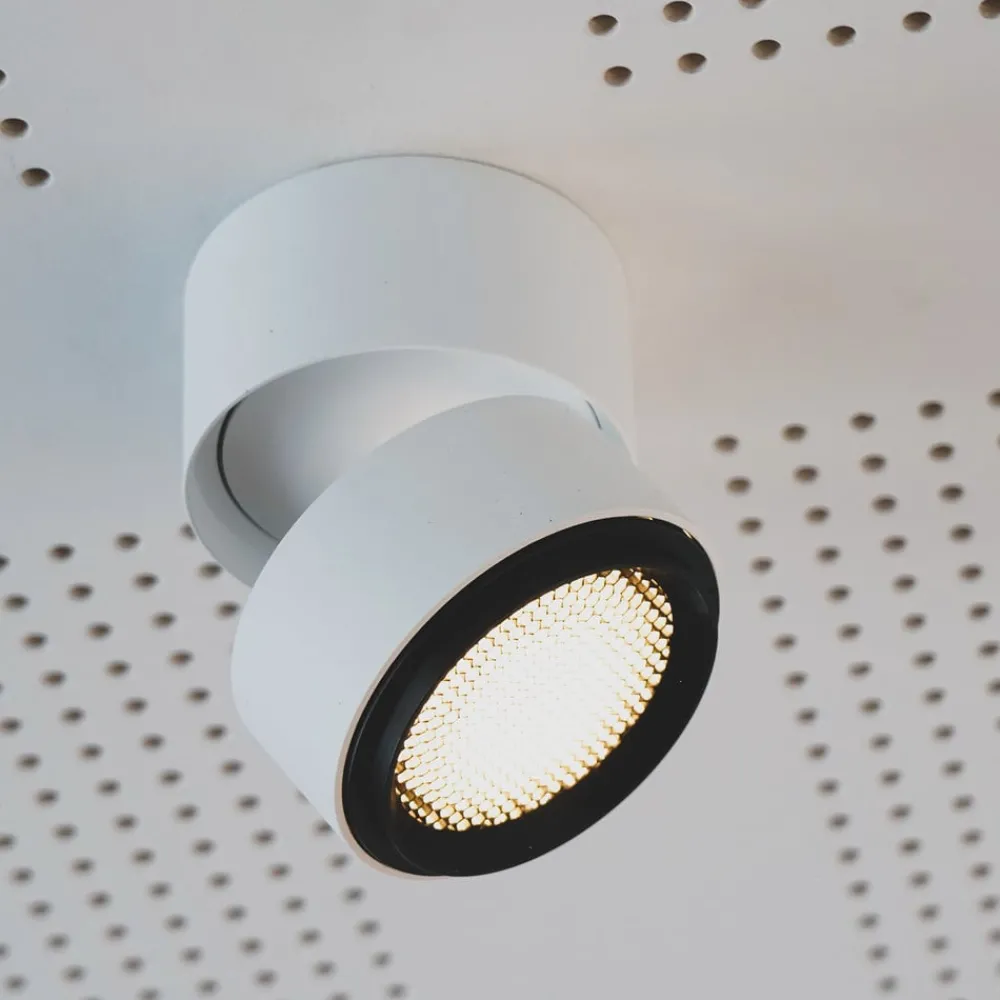 Loftlamper ^ LOOM DESIGN Ray LED-loftspot Ø9,3cm 13W hvid