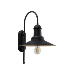 Væglamper ^ ROYALTECH Lorato væglampe, sort, højde 48 cm, metal, E27