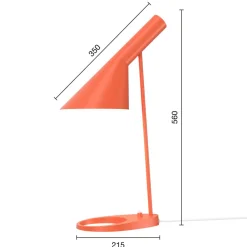 Arbejdsrum/Kontor ^ Louis Poulsen AJ designerbordlampe orange