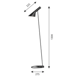 Gulvlamper ^ Louis Poulsen AJ - Gulvlampe, sort