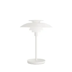 Dekorationsbelysning ^ Louis Poulsen LED-bordlampe PH 80, opal hvid, IP44