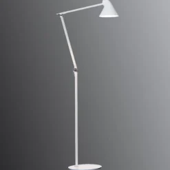 Louis Poulsen Arbejdsrum/Kontor|Gulvlamper > NJP LED-gulvlampe 2.700 K, hvid