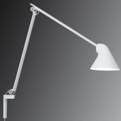 Louis Poulsen Arbejdsrum/Kontor|Væglamper > NJP LED-væglampe, arm lang, hvid