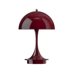 Dekorationsbelysning ^ Louis Poulsen Panthella PORTABLE 160 V3, uigennemsigtig burgunderrød