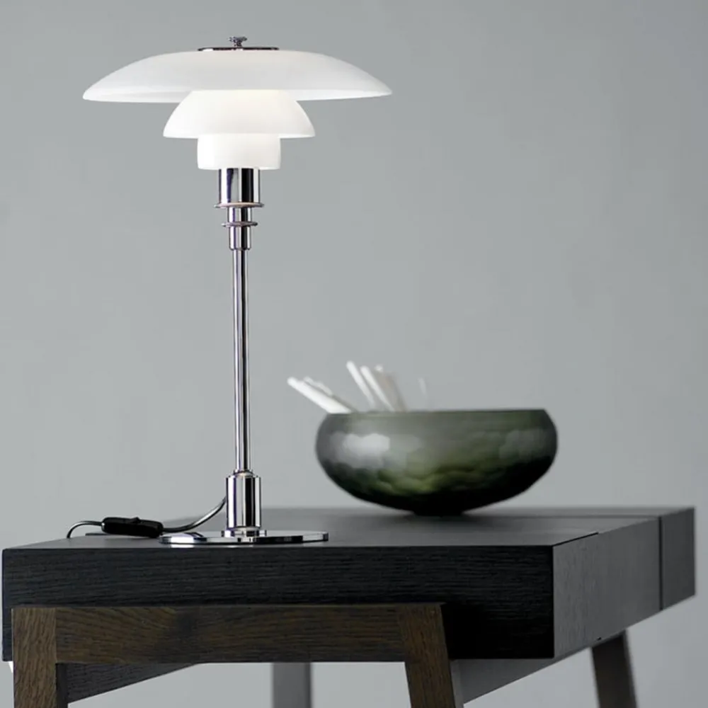 Louis Poulsen Bordlamper > PH 3/2 bordlampe, højglans forkromet