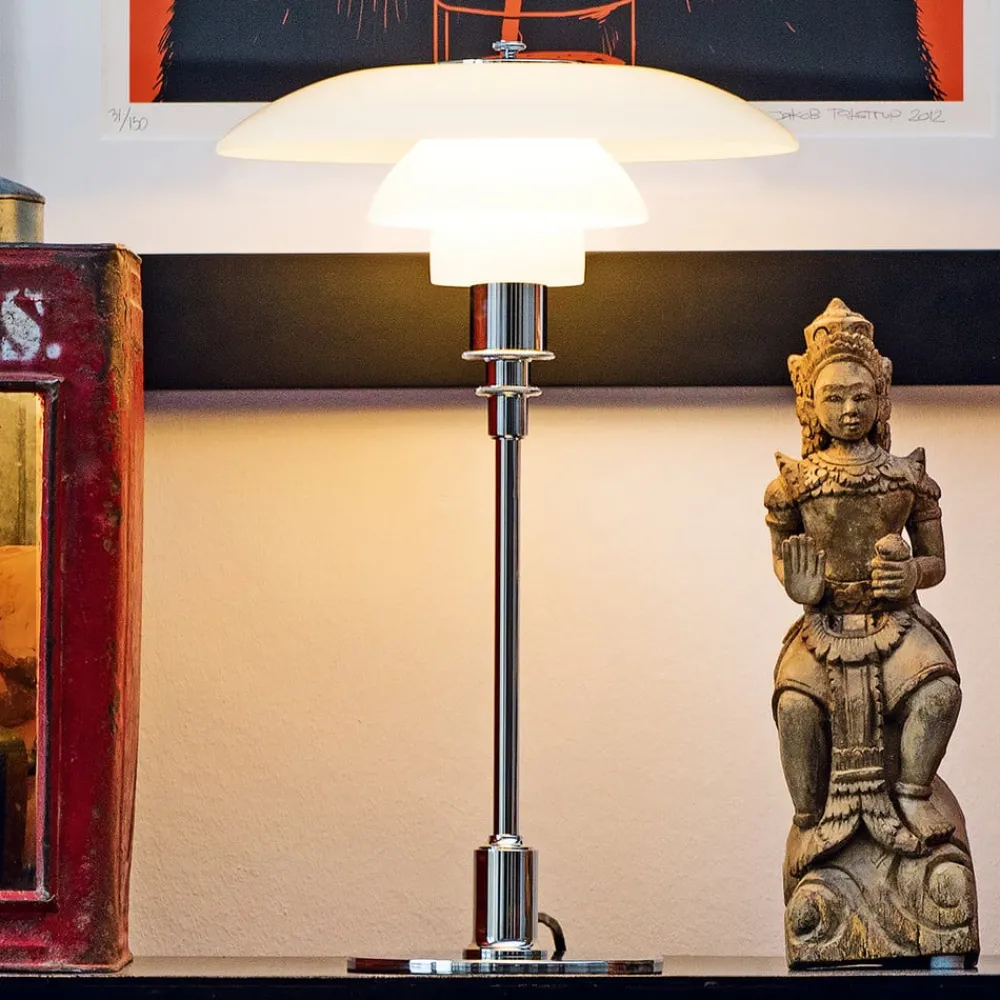 Louis Poulsen Bordlamper > PH 2/1 bordlampe, højglans forkromet