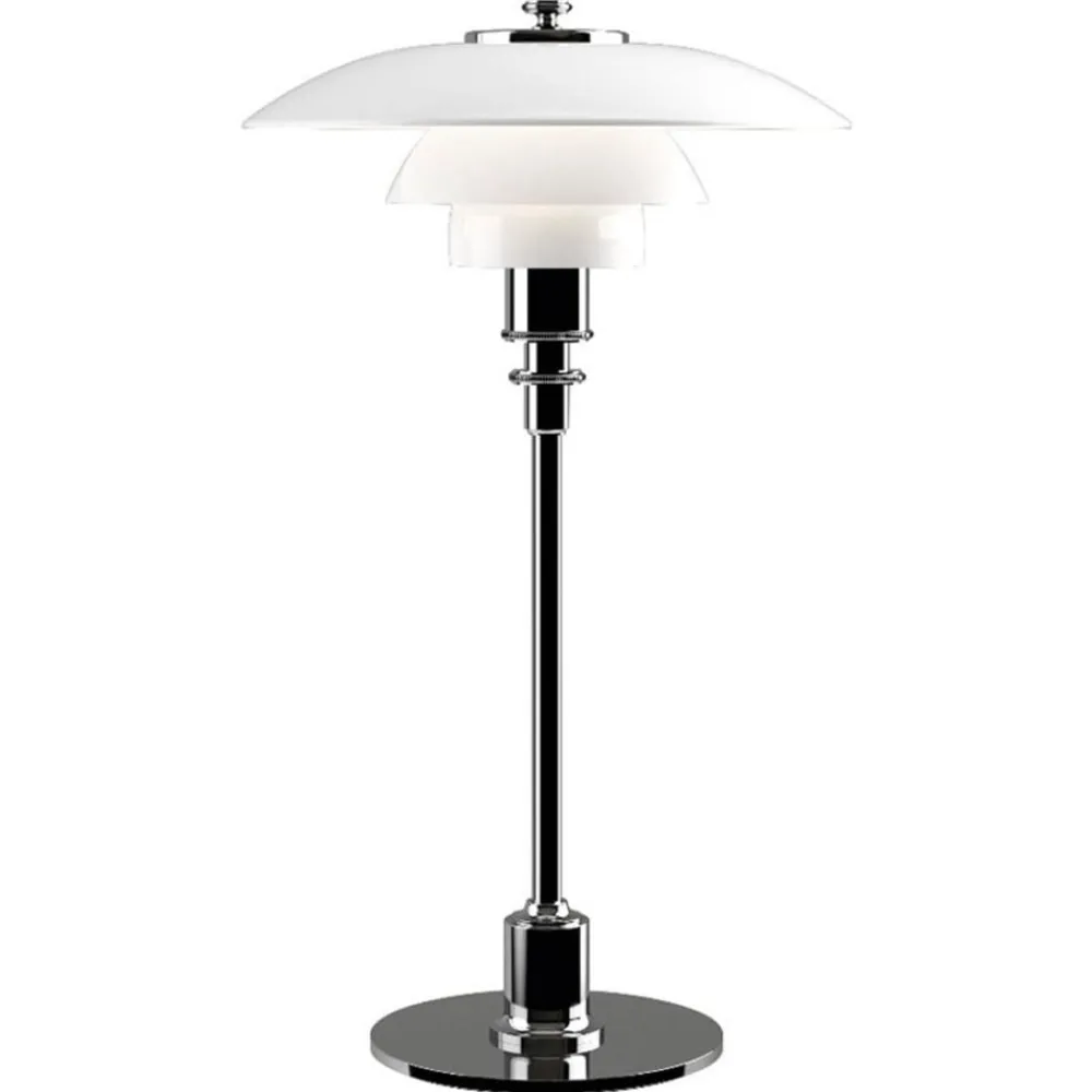 Louis Poulsen Bordlamper > PH 2/1 bordlampe, højglans forkromet
