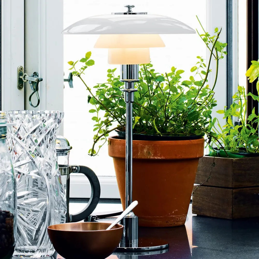 Louis Poulsen Bordlamper > PH 2/1 bordlampe, højglans forkromet