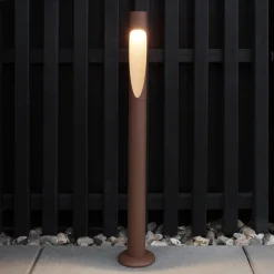 Louis Poulsen Gadebelysning > vejlampe Flindt, 930, corten 70 cm base 24 V