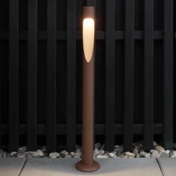 Louis Poulsen Gadebelysning > vejlampe Flindt, 927, corten 70 cm base 24 V