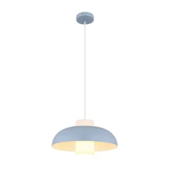 Globo Pendellamper|Pendellamper > Lowe pendellampe, blå mat, Ø 38 cm, metal