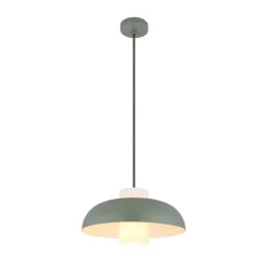 Gang|Pendellamper ^ Globo Lowe pendellampe, mat grøn, Ø 38 cm, metal