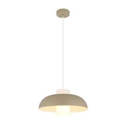 Globo Pendellamper > Lowe pendellampe, sandfarvet mat, Ø 38 cm, metal