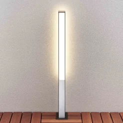 Lucande Terrassebelysning|Gadebelysning > Aegisa LED-vejlampe, 80 cm, antracit, metal, IP54