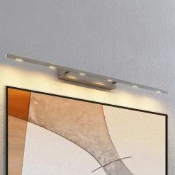 Gang|Væglamper ^ Lucande Alexis LED-gallerilampe 118 cm, mat nikkel