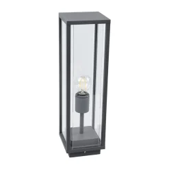 Sokkellamper ^ Lucande Annalea sokkellampe, 50 cm, antracit, IP54