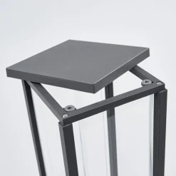 Sokkellamper ^ Lucande Annalea sokkellampe, 50 cm, antracit, IP54