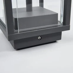 Sokkellamper ^ Lucande Annalea sokkellampe, 50 cm, antracit, IP54