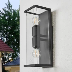 Lucande Terrassebelysning|Væglamper > Annalea udendørs væglampe, 40 cm, 2 lyskilder, IP54