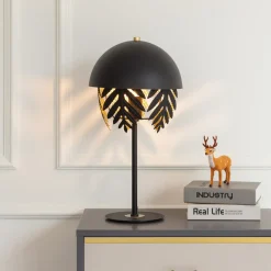 Lucande Bordlamper > Aparas bordlampe bladlook, sort-guld