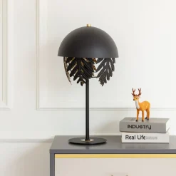 Lucande Bordlamper > Aparas bordlampe bladlook, sort-guld