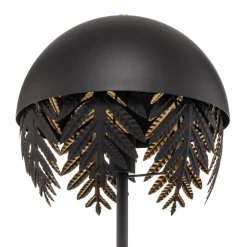 Lucande Gulvlamper > Aparas gulvlampe, bladlook, sort-guld