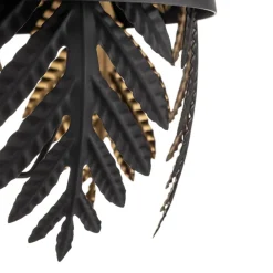 Lucande Gulvlamper > Aparas gulvlampe, bladlook, sort-guld
