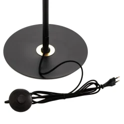 Lucande Gulvlamper > Aparas gulvlampe, bladlook, sort-guld