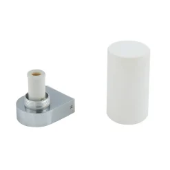 Lucande Væg- Og Spejllamper > Basolo væglampe til badeværelset, sort, højde 17,2 cm, glas