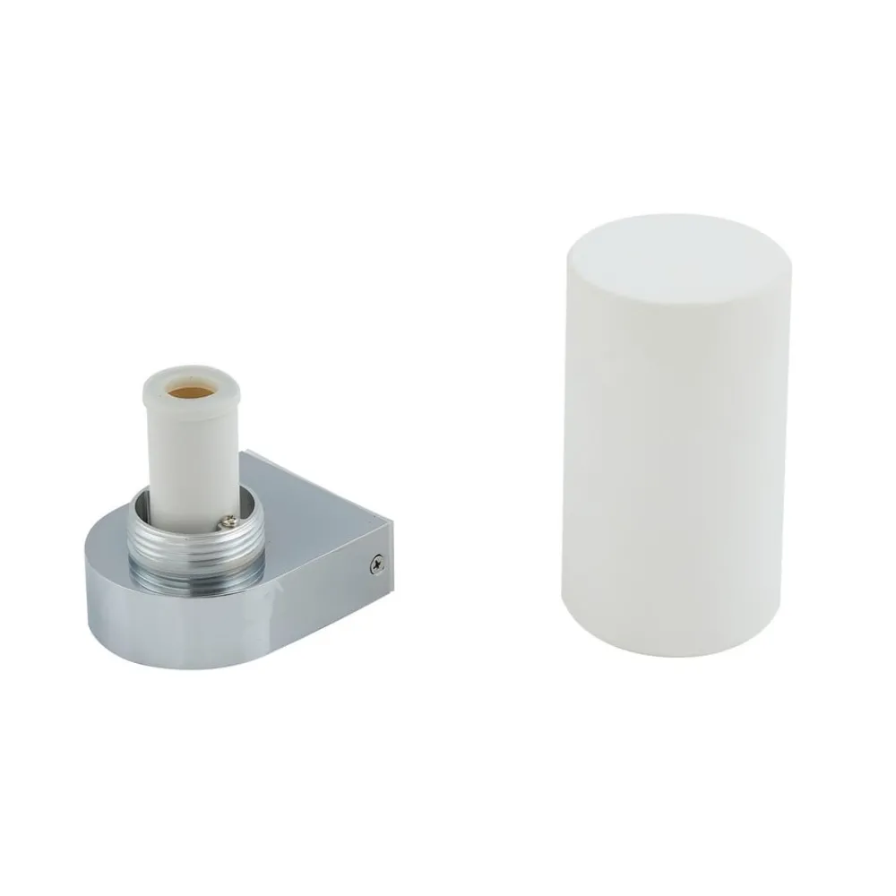 Lucande Væg- Og Spejllamper > Basolo væglampe til badeværelset, sort, højde 17,2 cm, glas