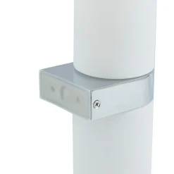 Lucande Væg- Og Spejllamper|Væglamper > Basolo væglampe til badeværelset, krom, højde 31,5 cm, glas, IP44