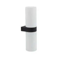 Væg- Og Spejllamper|Væglamper ^ Lucande Basolo væglampe til badeværelset, sort, højde 31,5 cm, glas