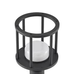 Lucande Gadebelysning > Berenike 60 cm vejlampe, mørkegrå, metal, GX53