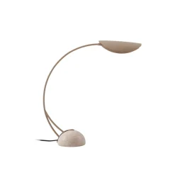 Lucande Pendellamper|Bordlamper > bordlampe Rivera, beige, metal, sten, 51 cm, G9