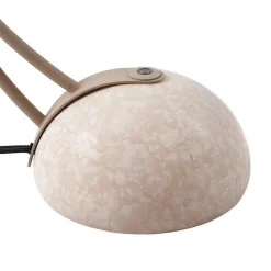 Lucande Pendellamper|Bordlamper > bordlampe Rivera, beige, metal, sten, 51 cm, G9