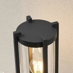 Terrassebelysning|Sokkellamper ^ Lucande Brienne sokkellampe, 50 cm, antracit, metal